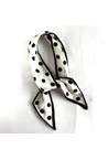 DOTS SCARF - white blk